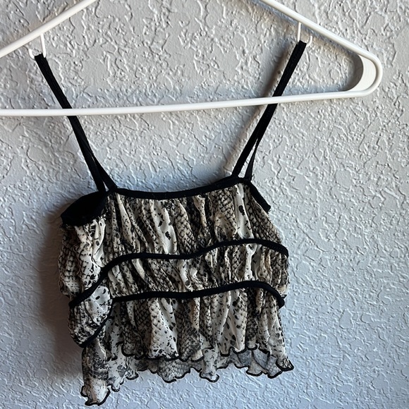size small UO snakeskin mesh tank top - Picture 2 of 3